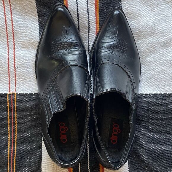 Dingo Dan Post Ankle Leather Cowboy Boots. Festival. Boho. Western. Size 8.5 M. - Picture 10 of 13